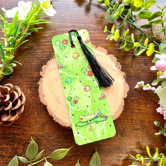 SECOND Tropical Lily Pad Frog Bookmark