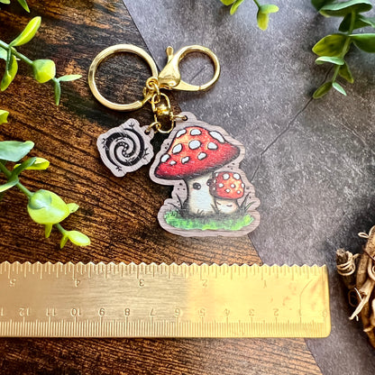 Mushie Mama Wooden Keyring