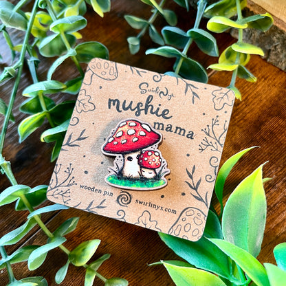 Mushie Mama Wooden Pin