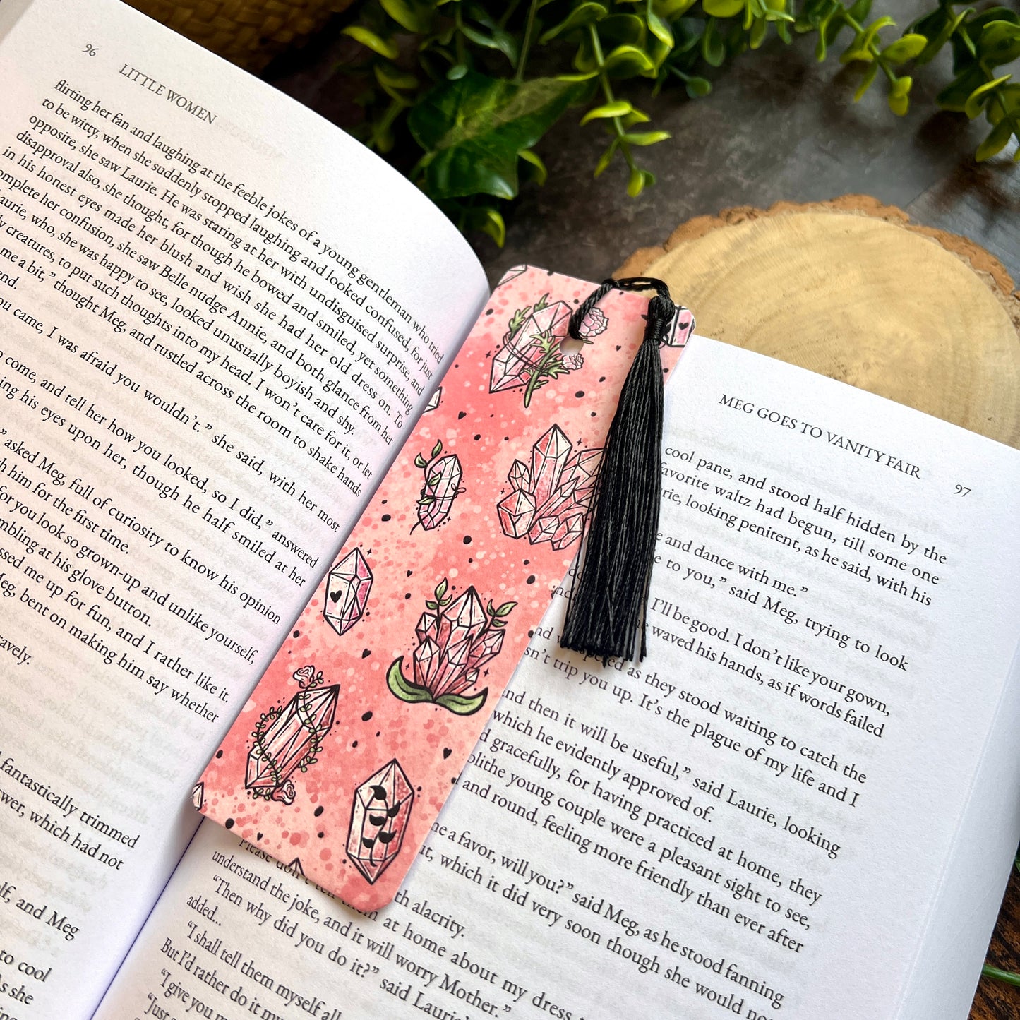 SECOND Rose Quartz Crystal Bookmark