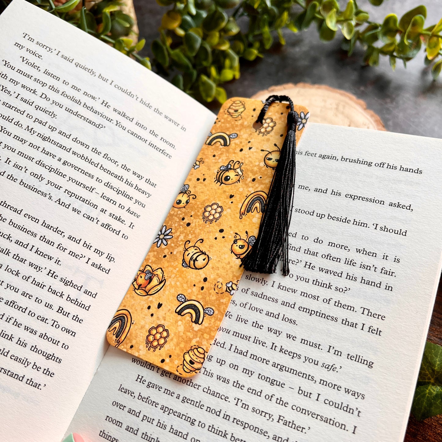 Yellow Buzz & Bumble Bookmark